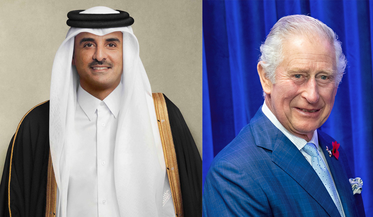 HH the Amir and HM King Charles III